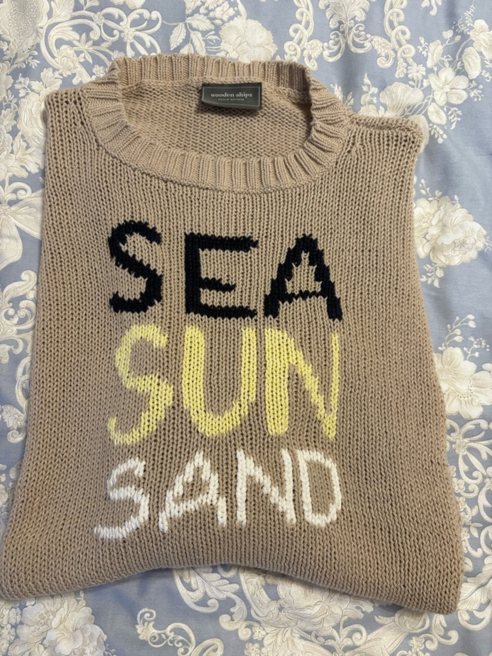 Wooden Ships Sea Sun Sand sweater S/M - Picture 5 of 6